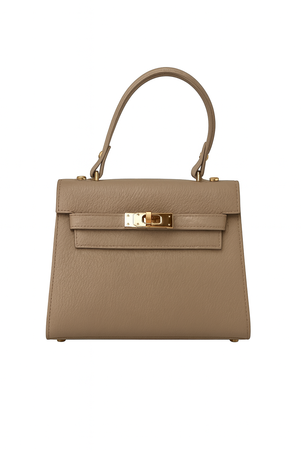 Musa Luxuriöse Genarbtes Leder Mini Handtasche 25cm Italienische Qualität Vielseitig