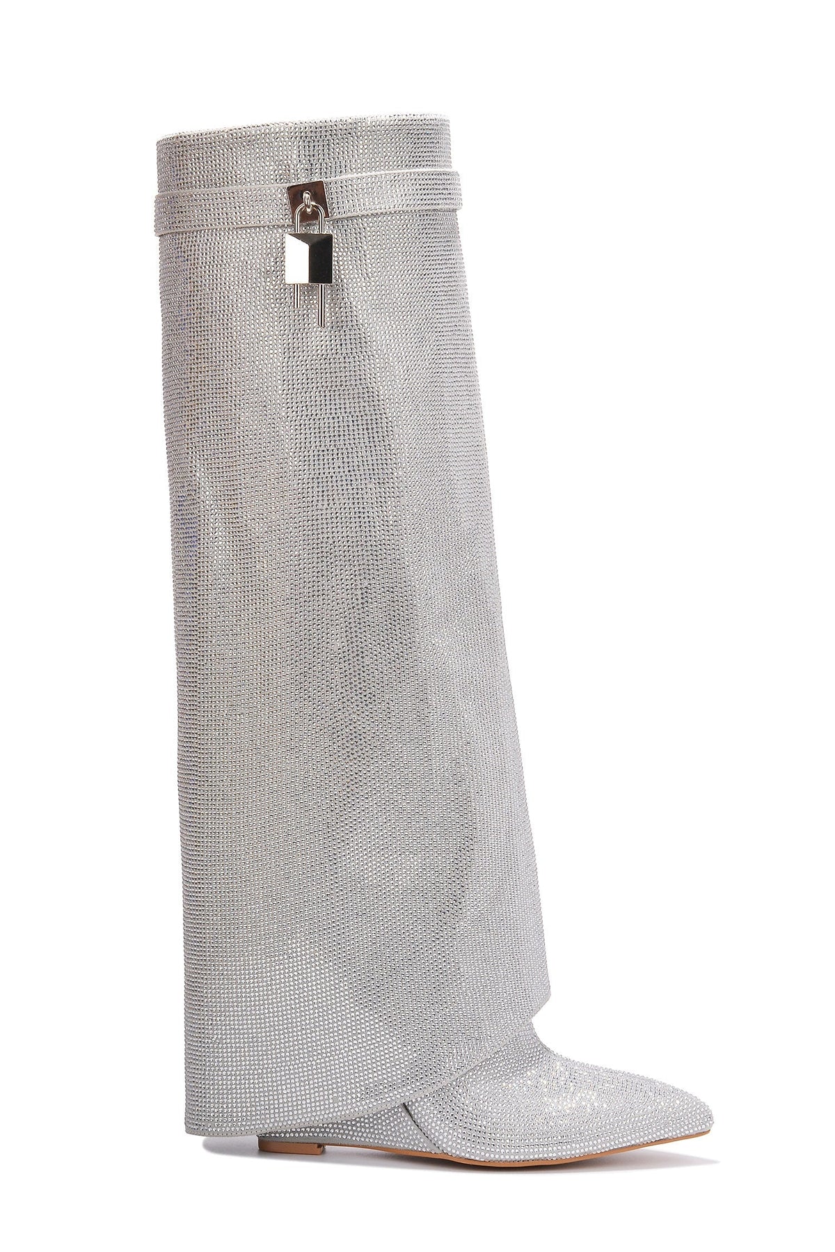 Elegante Aléor Glänzende Damen Stiefeletten Metallic Look Gold Silber Schwarz