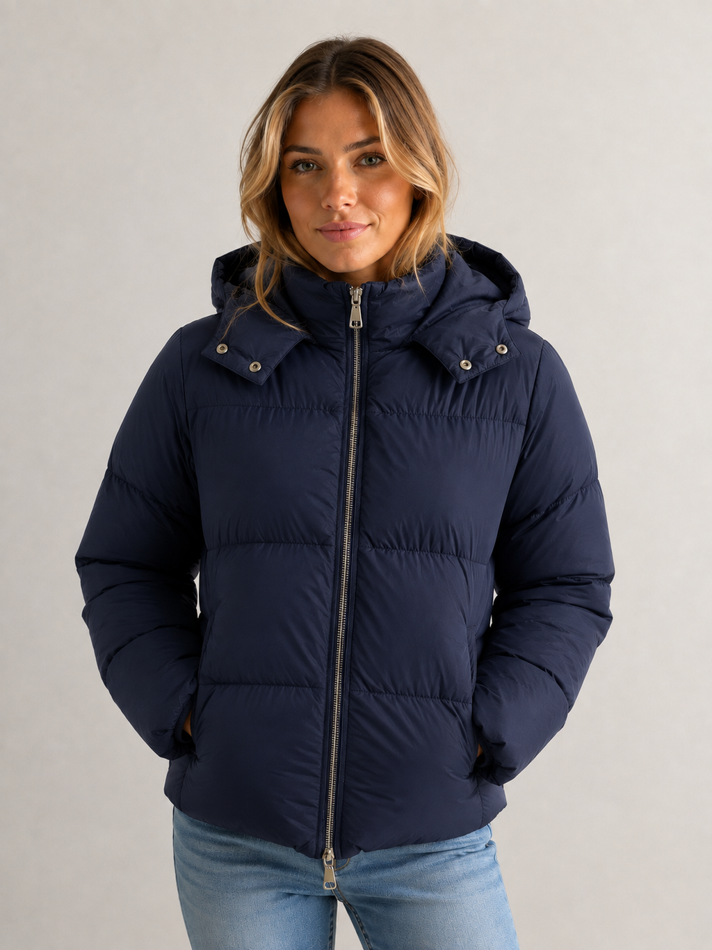 Premium Pufferjacke - navy