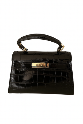 Musa Krokodil-Effekt Echtleder Handtasche 19cm – Italienische Eleganz, Vielseitig & Chic