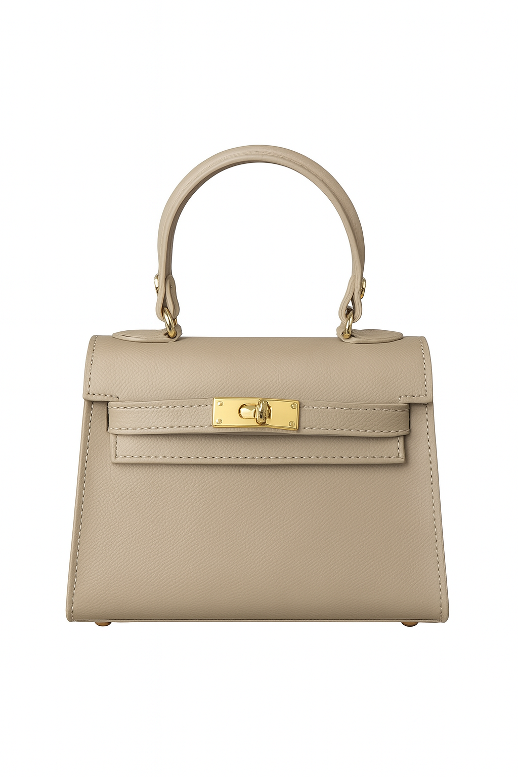 Luxuriöse Musa Mini-Handtasche 19cm aus genarbtem Echtleder – Italienische Handwerkskunst