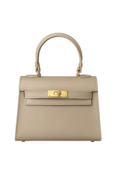 Luxuriöse Musa Mini-Handtasche 19cm aus genarbtem Echtleder – Italienische Handwerkskunst