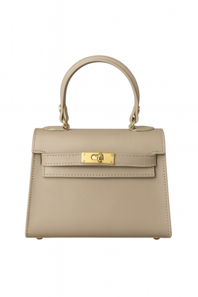 Luxuriöse Musa Mini-Handtasche 19cm aus genarbtem Echtleder – Italienische Handwerkskunst