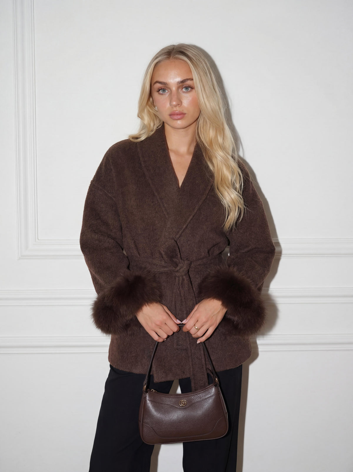Bella Léa wool coat braun
