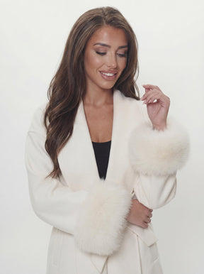 Bella Léa wool coat burgundyrot