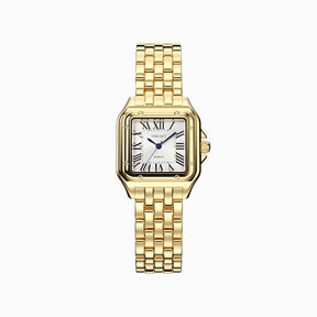 VILMARIE Lumière Elegante Edelstahl Armbanduhr für Damen im Pariser Chic
