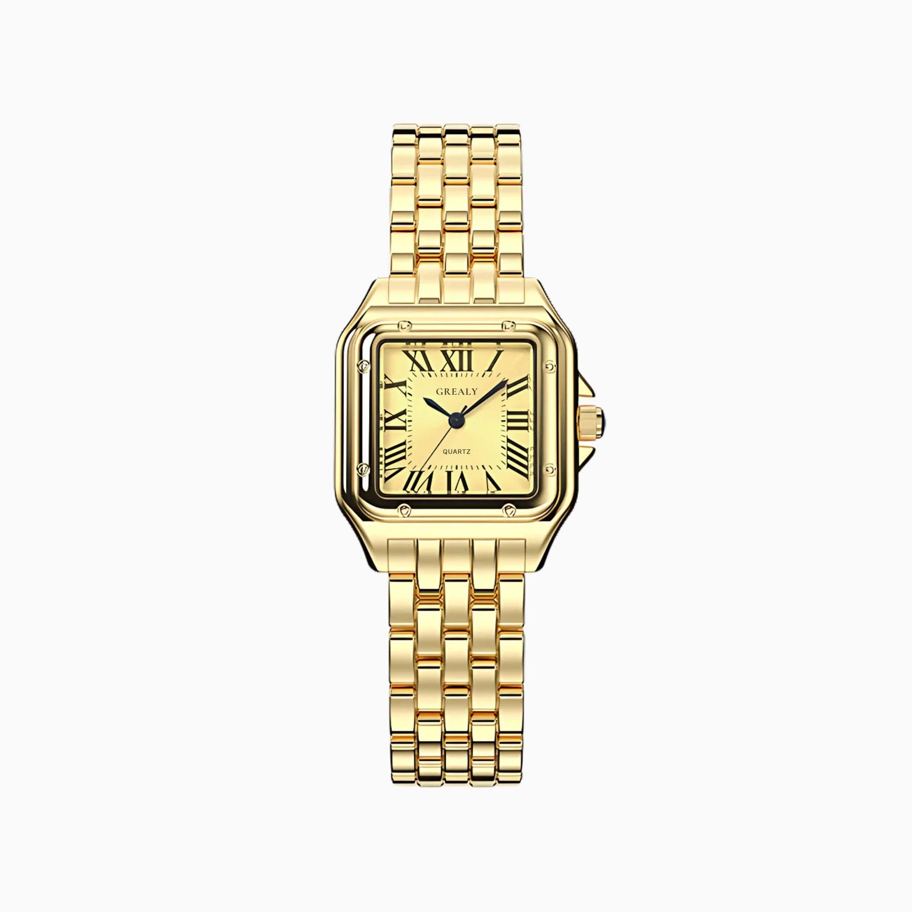 VILMARIE Lumière Elegante Edelstahl Armbanduhr für Damen im Pariser Chic