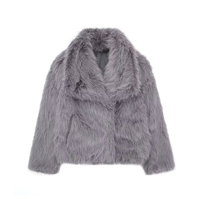 Luxuriöse Caprice Boréal Faux-Fur Pufferjacke – Warm, Elegant & Stilvoll für Damen