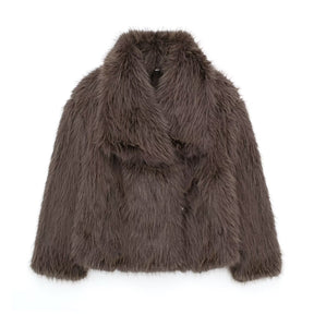 Luxuriöse Caprice Boréal Faux-Fur Pufferjacke – Warm, Elegant & Stilvoll für Damen