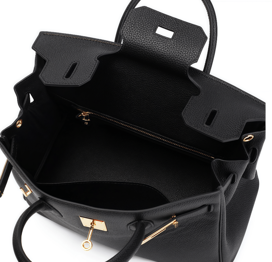 Elegante Velnoir™ Classique Montaigne Handtasche Kunstleder Damen Schultertasche Organizer