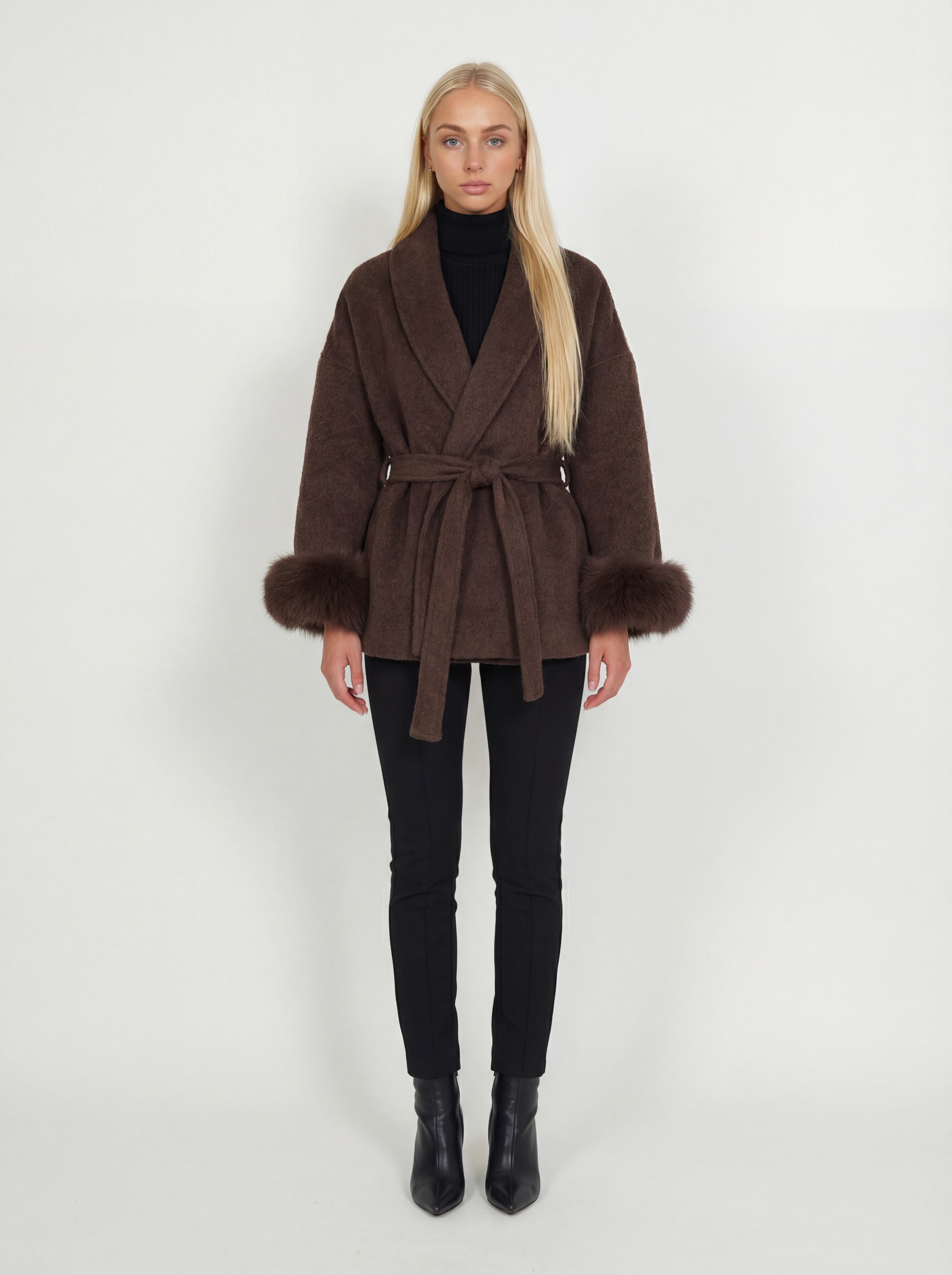 wool coat - braun