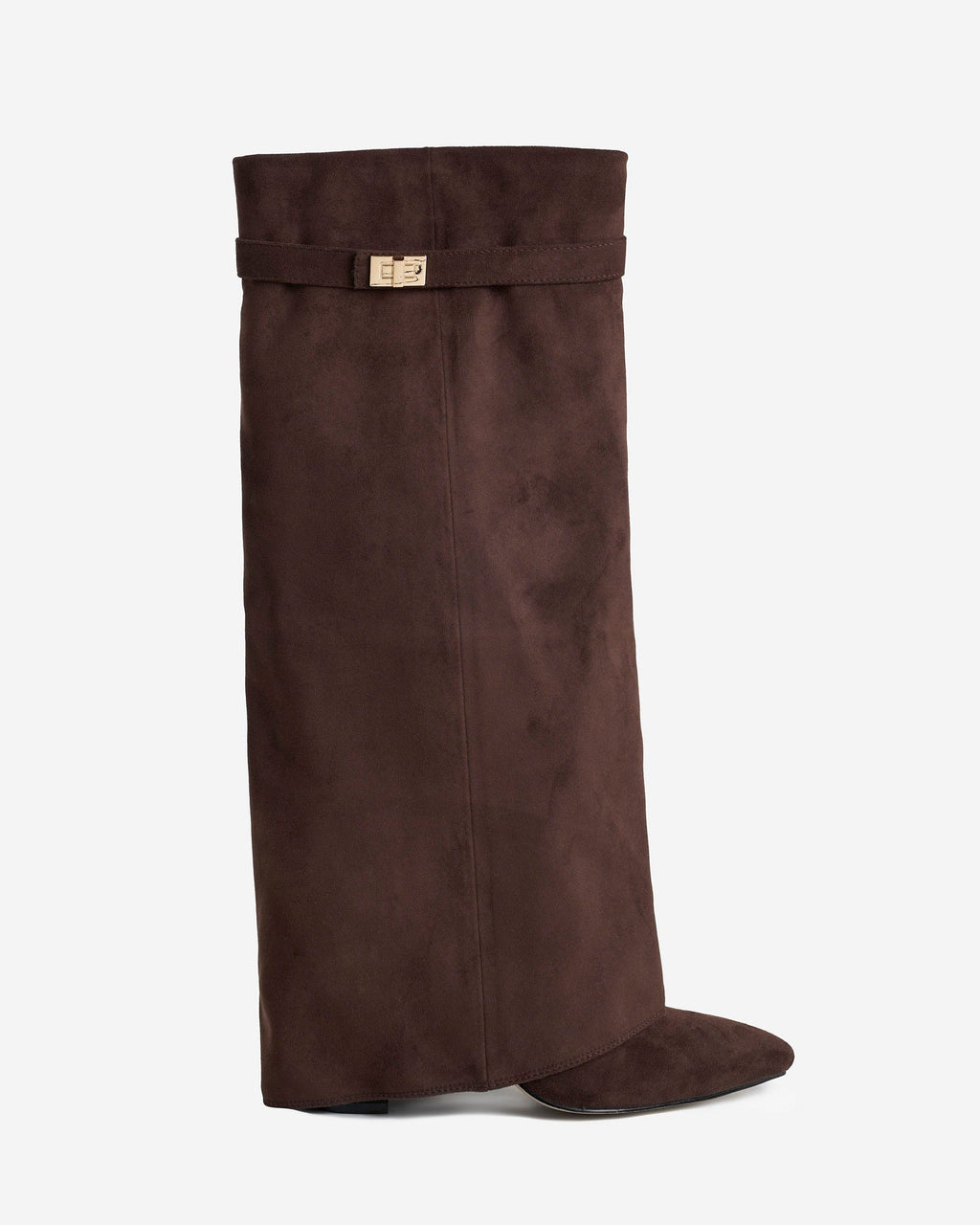 Lavista Suede Kniehohe Stiefel Dunkelbraun