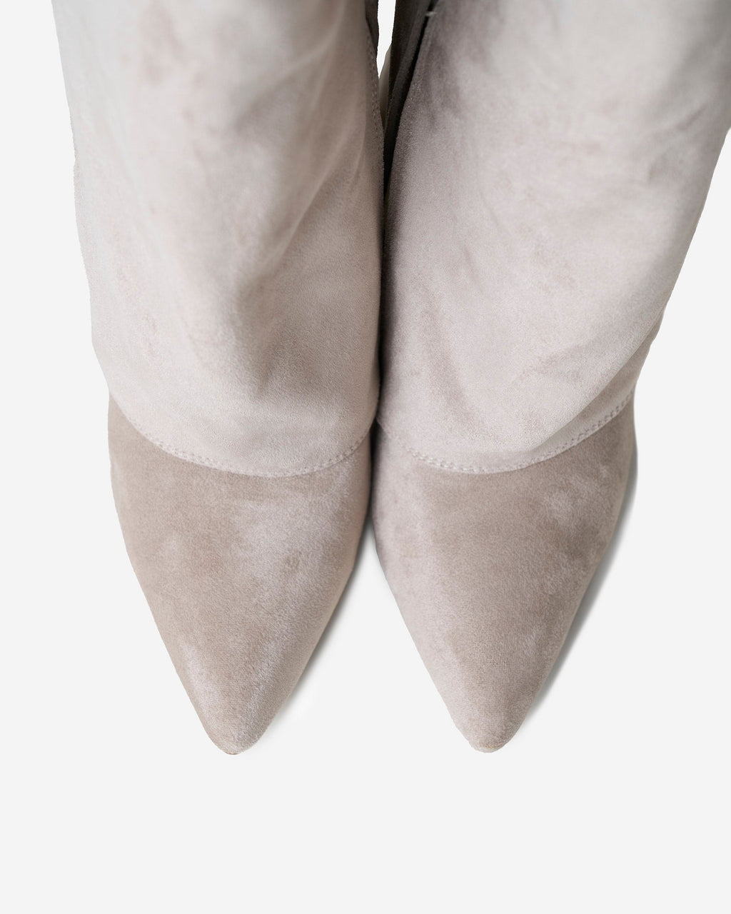 Lavista Kniehohe Wildlederstiefel in Taupe mit schickem verstecktem Absatz