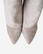 Lavista Kniehohe Wildlederstiefel in Taupe mit schickem verstecktem Absatz
