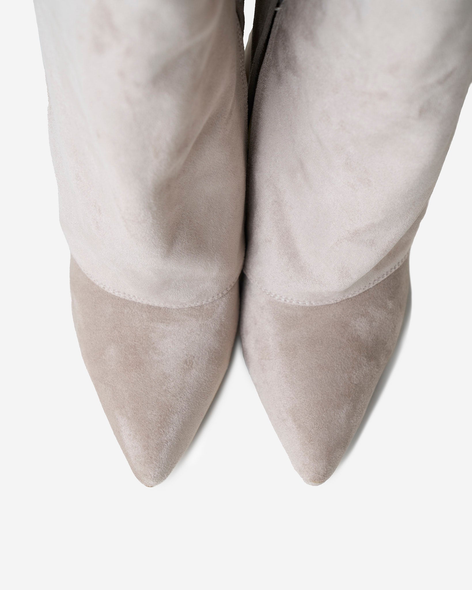 Lavista Kniehohe Wildlederstiefel in Taupe mit schickem verstecktem Absatz