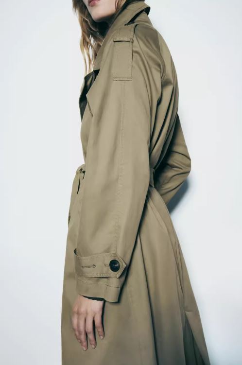 Eleganter Damen Trenchcoat Lang Klassisch: Vielseitiger Übergangs Mantel mit Gürtel