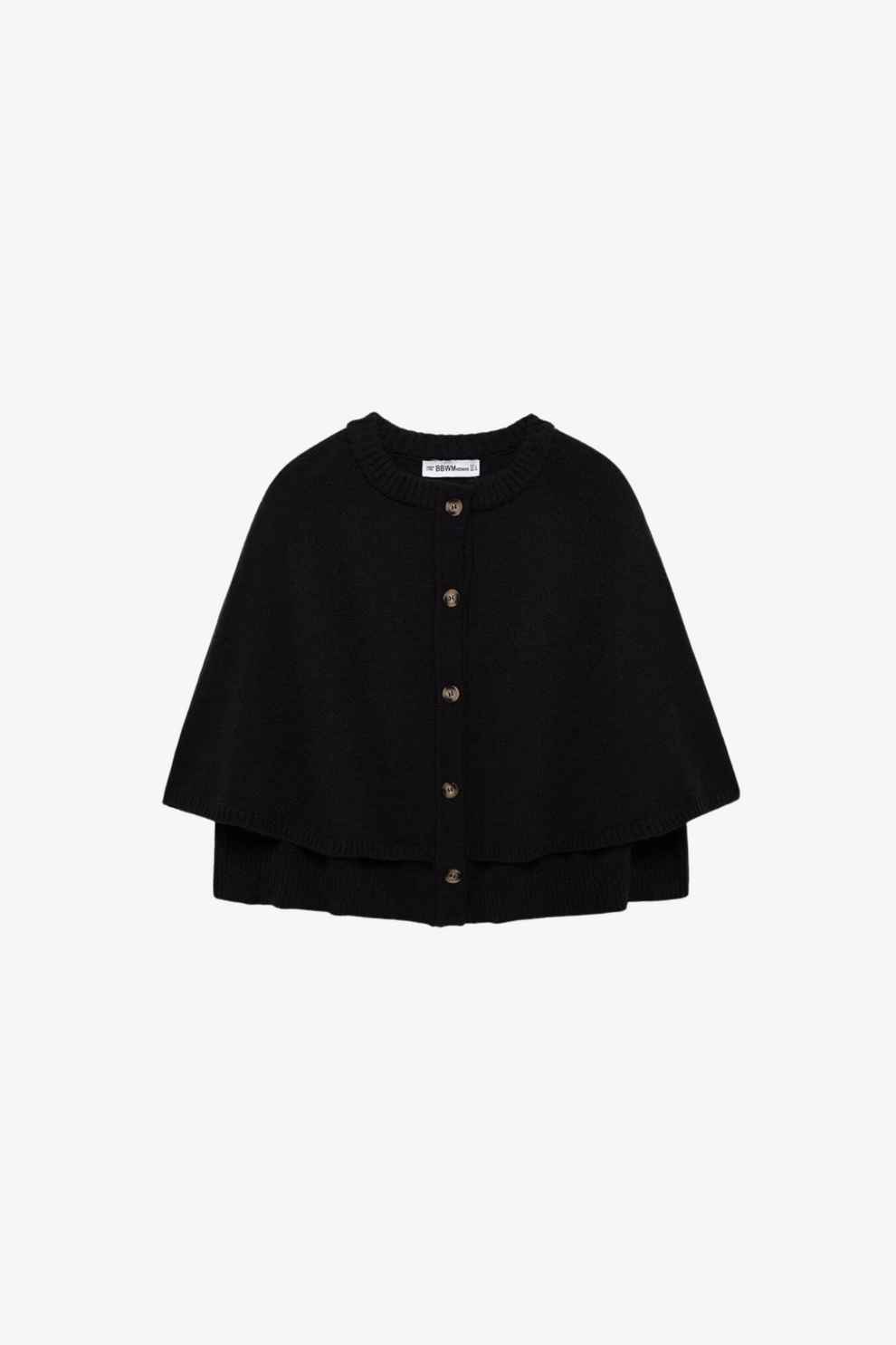 Eleganter Melange Cape Cardigan Damen – Weicher Strick, Vielseitig & Warm