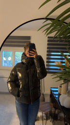 Premium Pufferjacke - olivegrün