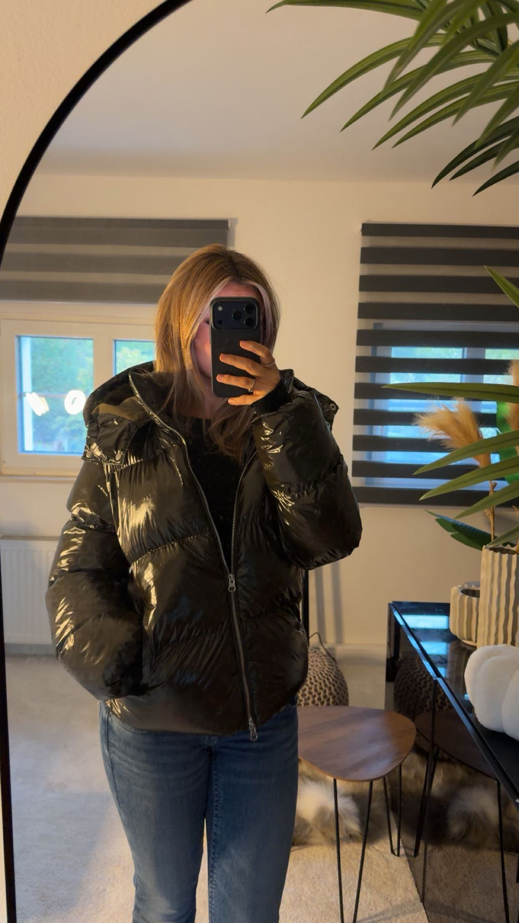 Premium Pufferjacke - olivegrün