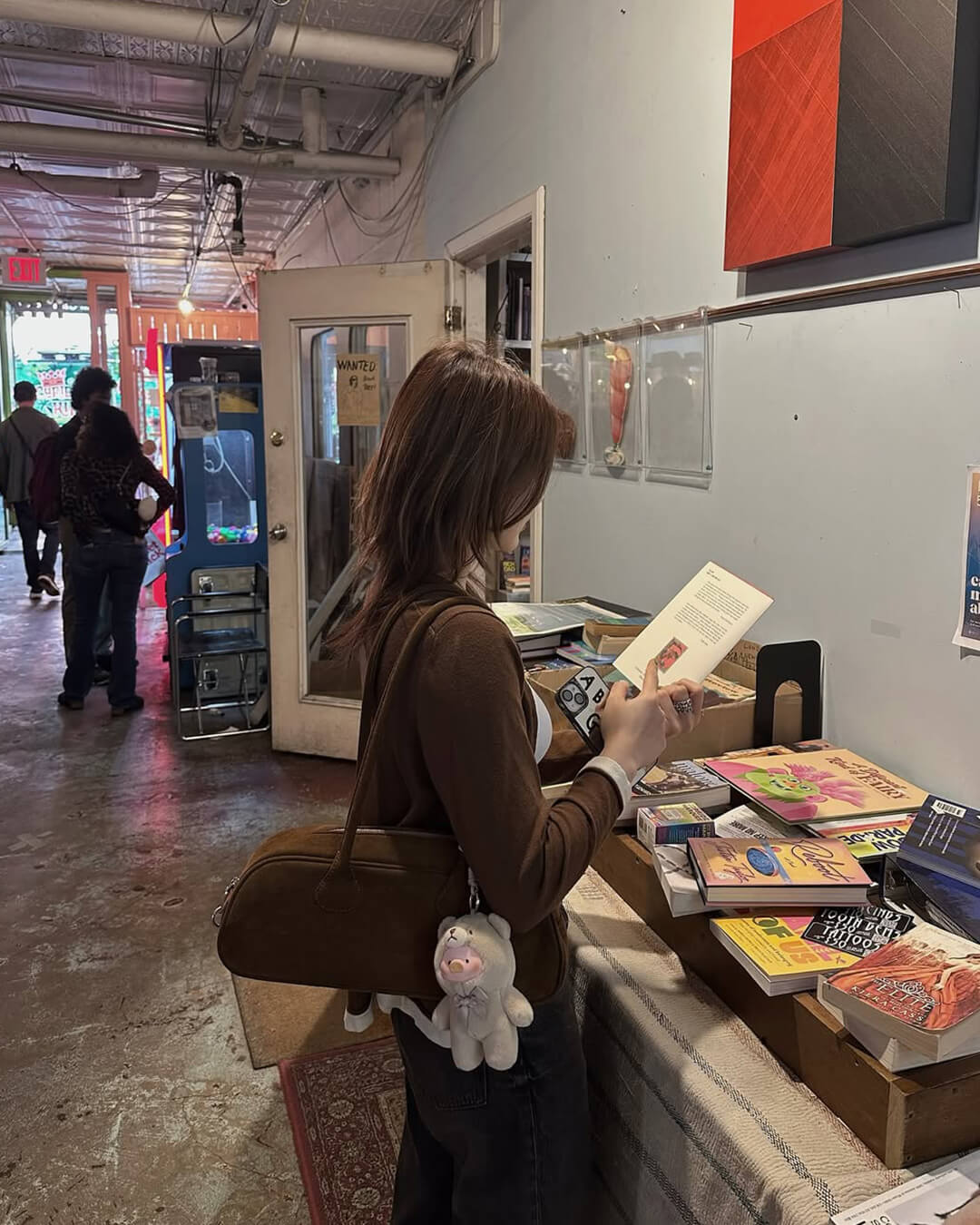 Aveline Vegane Wildleder Handtasche Weiche Schultertasche für Damen
