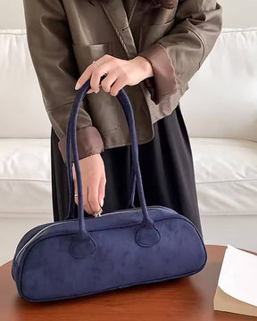 Aveline Vegane Wildleder Handtasche Weiche Schultertasche für Damen