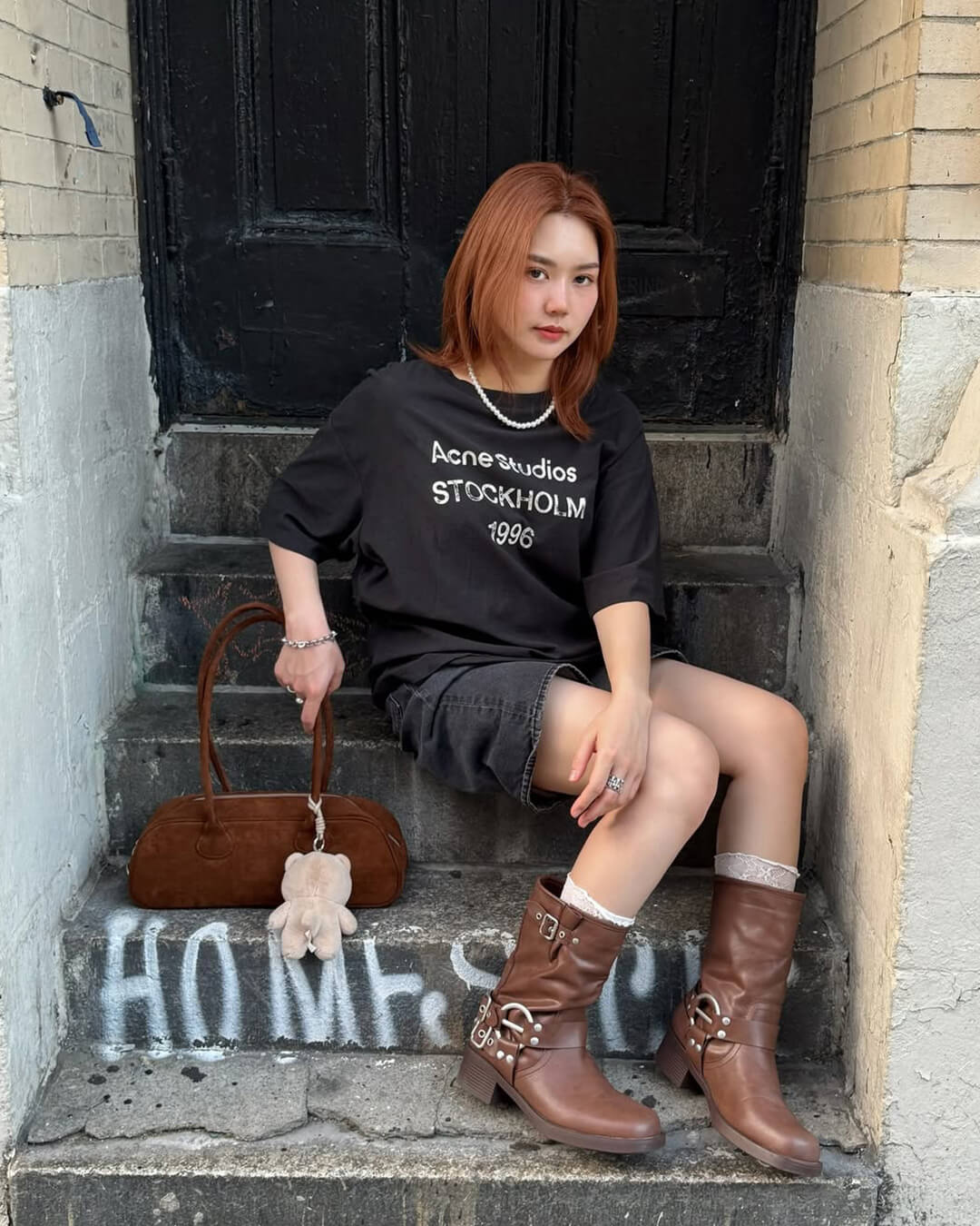 Aveline Vegane Wildleder Handtasche Weiche Schultertasche für Damen