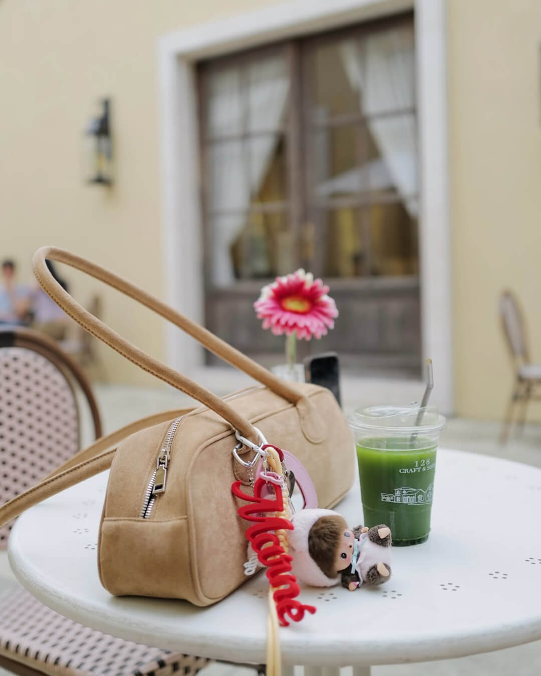 Aveline Vegane Wildleder Handtasche Weiche Schultertasche für Damen