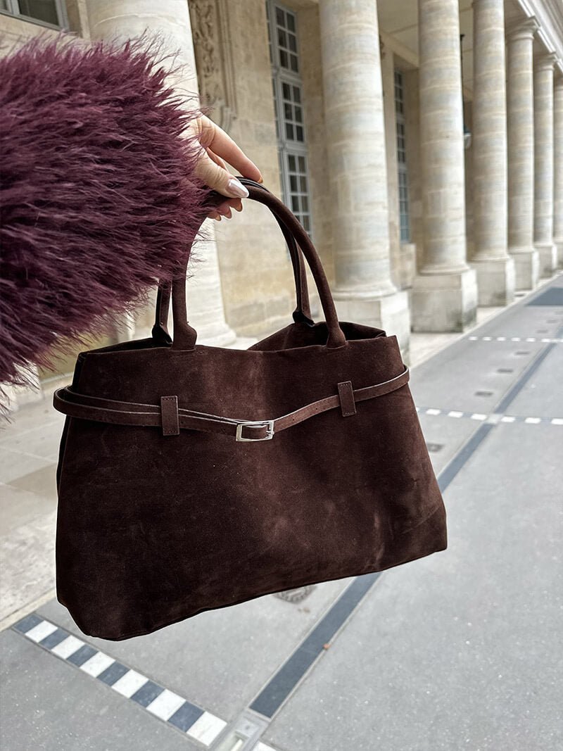 Dalila Vegane Wildleder Tote Bag – Elegante Große Handtasche Damen
