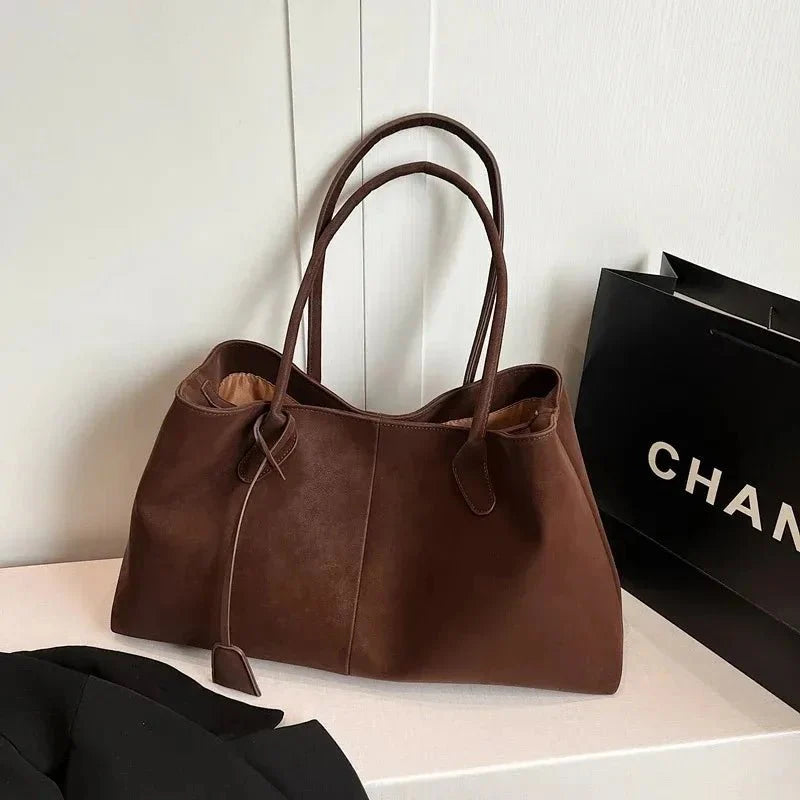 Joan Vegane Wildledertasche Große Schultertasche für Damen in Trendfarben 2025
