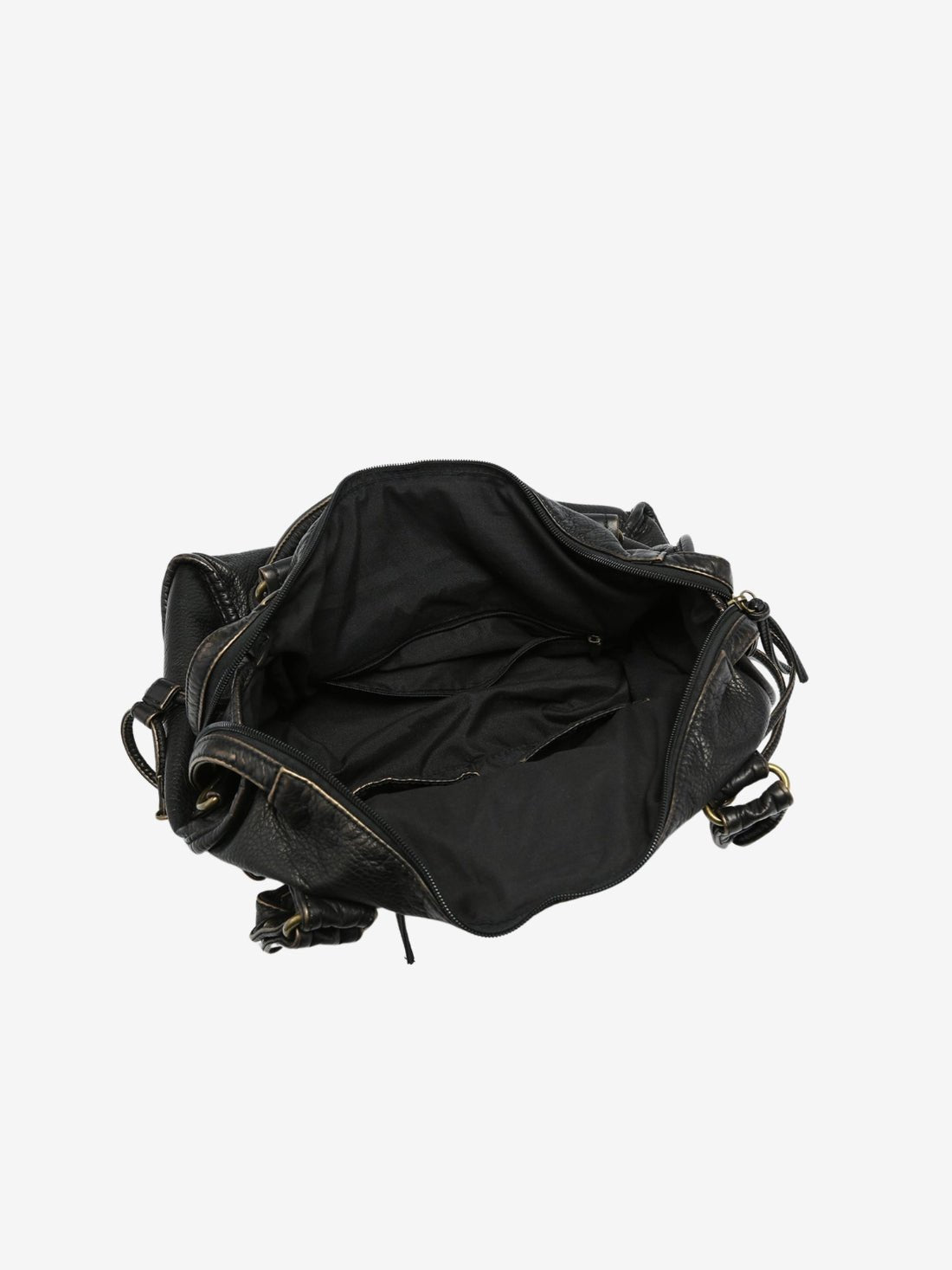 SOERA Tanja Schultertasche Damen aus veganem Leder in Schwarz