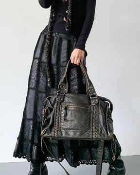 SOERA Tanja Schultertasche Damen aus veganem Leder in Schwarz