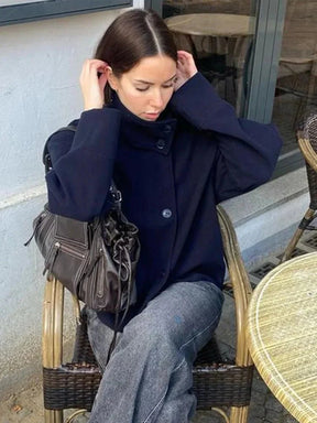 Rosalia Elegante Damenjacke mit Stehkragen für den herbstlichen Streetstyle