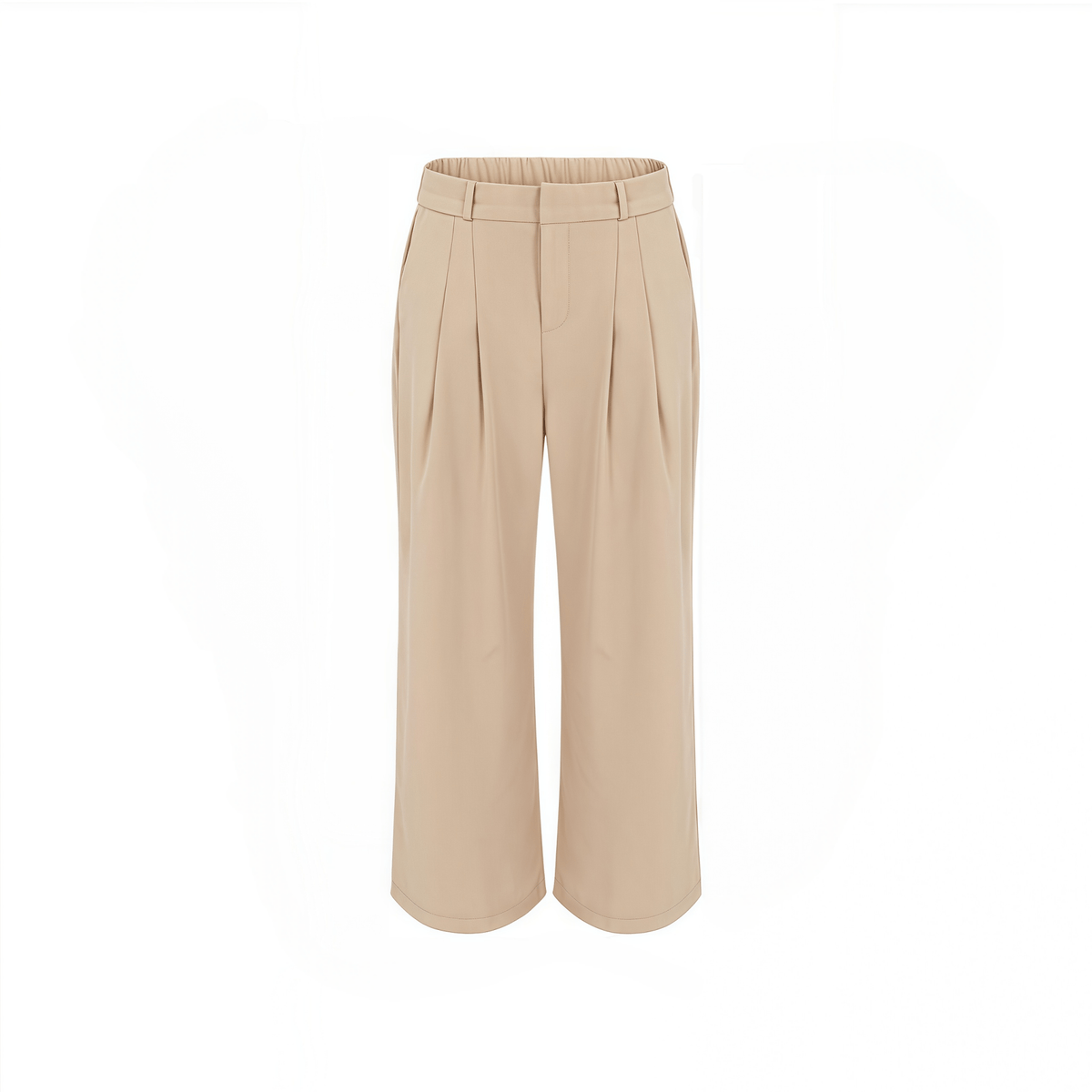 Elegante High-Waist-Hose für Damen – Weites Bein, Bundfalten, Komfortabel & Stilvoll